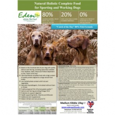 Eden Pet Foods: DOG: EDEN 'FISH CUISINE' WORKING DOG (MEDIUM) - 15kg Eden Pet Foods: DOG: EDEN 'FISH CUISINE' WORKING DOG (MEDIUM) - 15kg