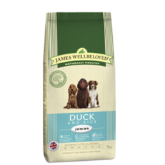 James Wellbeloved: JUNIOR PERFORMANCE DUCK & RICE KIBBLE - 7.5kg James Wellbeloved: JUNIOR PERFORMANCE DUCK & RICE KIBBLE - 7.5kg