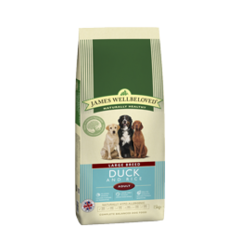 James Wellbeloved: ADULT MAINTENANCE LARGE KIBBLE DUCK & RICE - 15kg James Wellbeloved: ADULT MAINTENANCE LARGE KIBBLE DUCK & RICE - 15kg