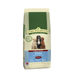 James Wellbeloved: ADULT MAINTENANCE LARGE KIBBLE OCEAN WHITE FISH - 15kg