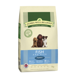 James Wellbeloved: PUPPY PERFORMANCE OCEAN WHITE FISH & RICE KIBBLE - 7.5kg