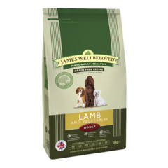 James Wellbeloved: ADULT MAINTENANCE LAMB & VEGETABLE KIBBLE - 10kg James Wellbeloved: ADULT MAINTENANCE LAMB & VEGETABLE KIBBLE - 10kg