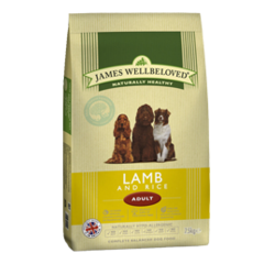 James Wellbeloved:  ADULT MAINTENANCE LAMB & RICE KIBBLE  - 7.5kg
