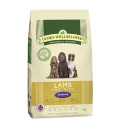 James Wellbeloved: SENIOR / LIGHT LAMB & RICE KIBBLE - 2kg James Wellbeloved: SENIOR / LIGHT LAMB & RICE KIBBLE - 2kg